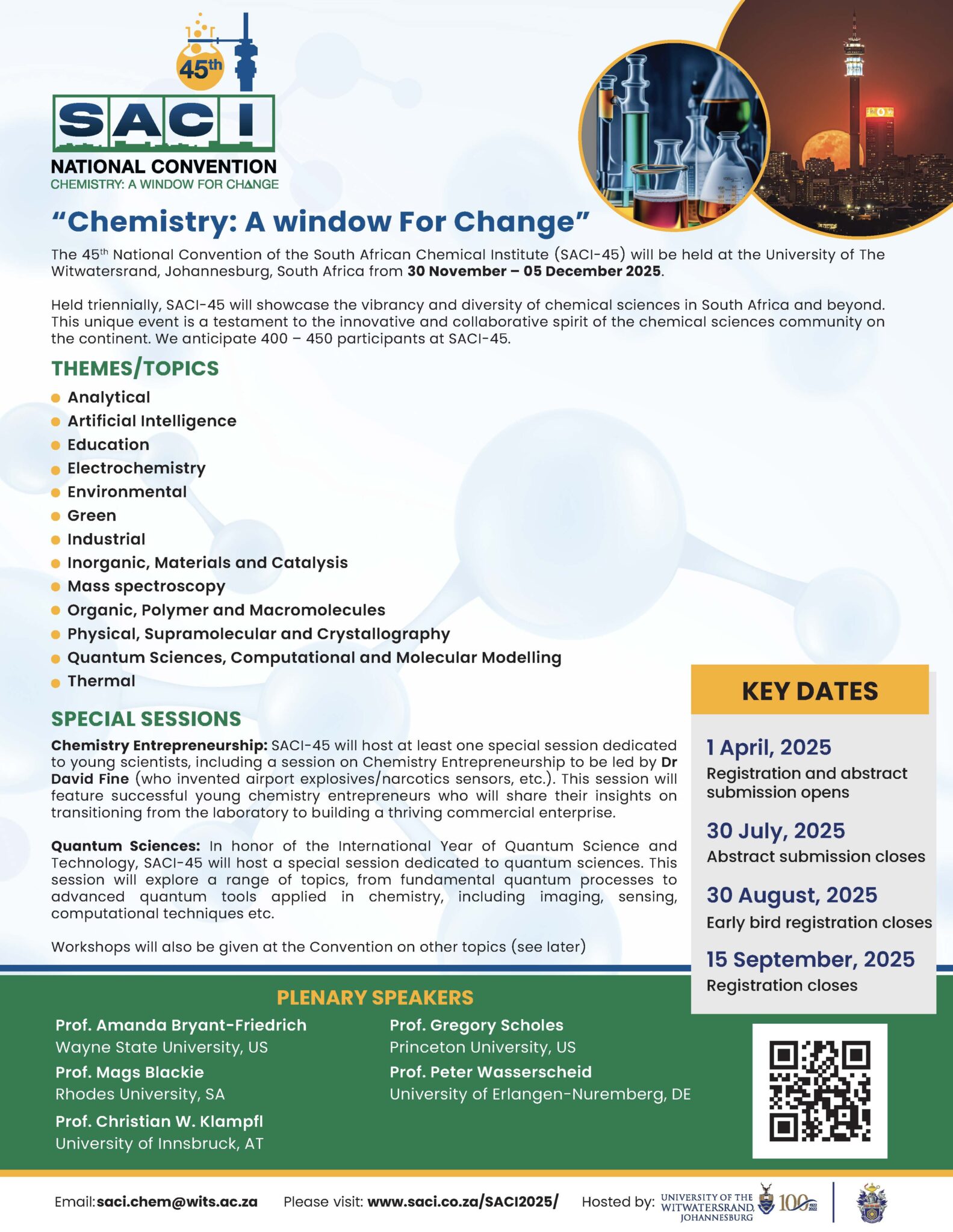 The South African Chemical Institute (SACI) - IYQ 2025